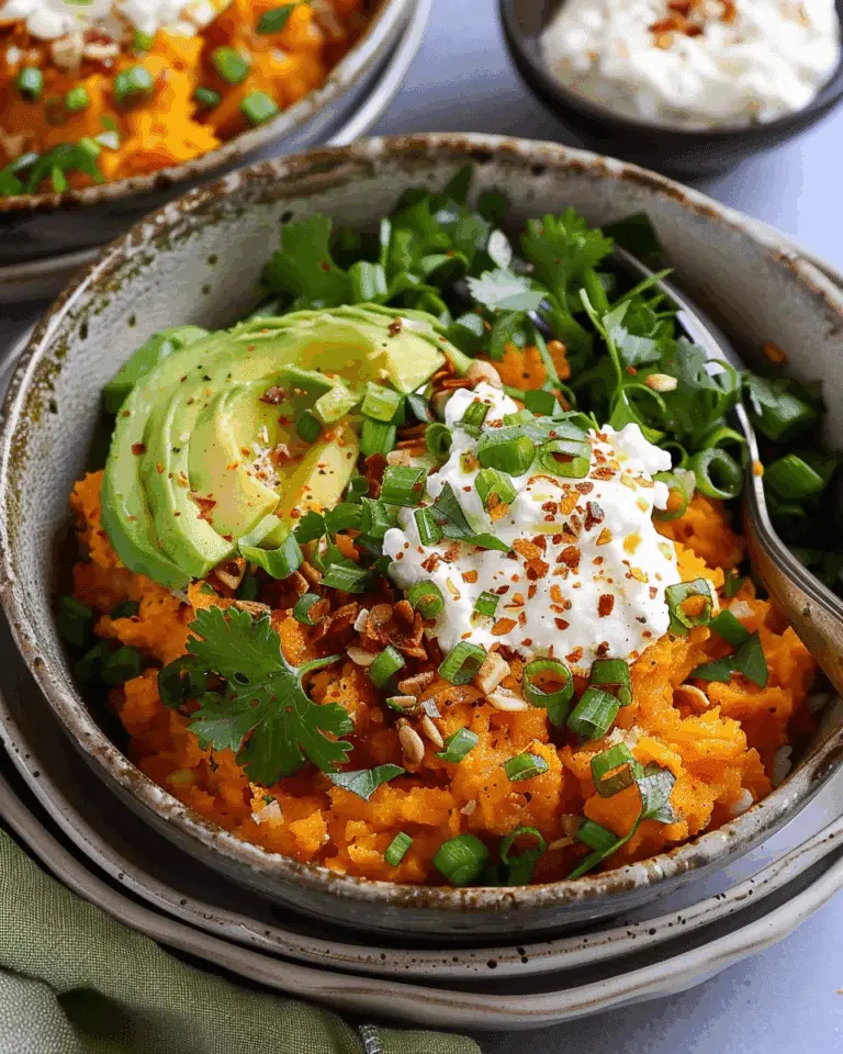 Cottage Cheese Sweet Potato Bowls