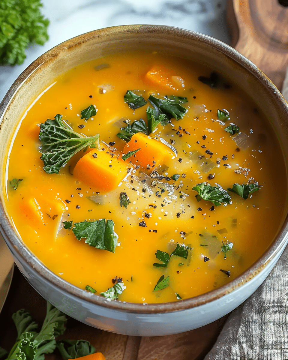 Cozy Up with Flavorful Sweet Potato Vegetable Soup Recipe