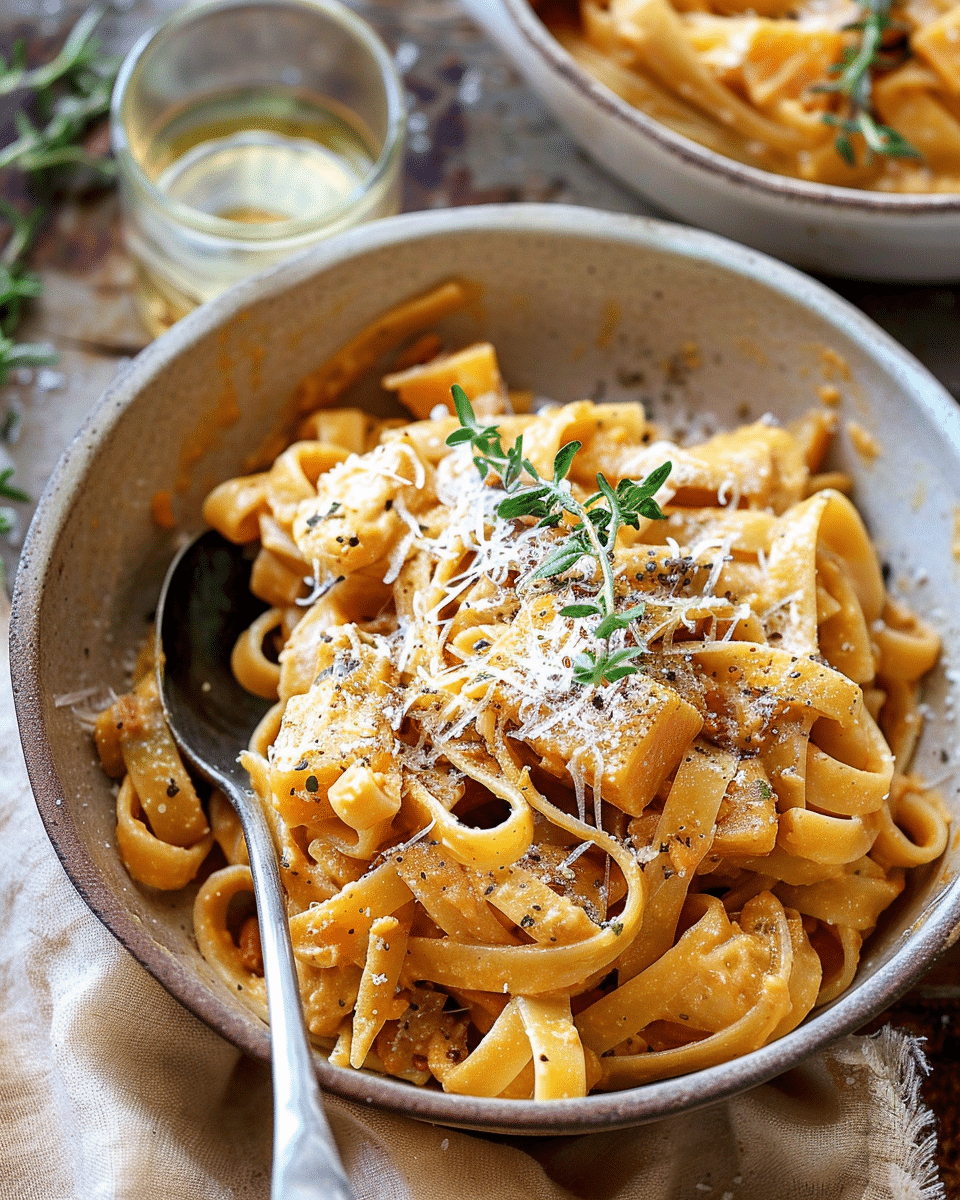 Creamy Butternut Squash Alla Vodka Pasta