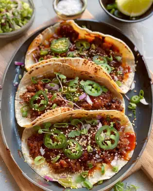 Crispy Smash Dumpling Tacos