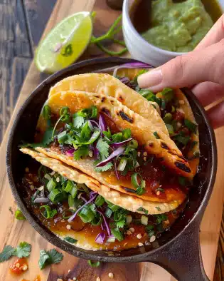 Crispy Smash Dumpling Tacos