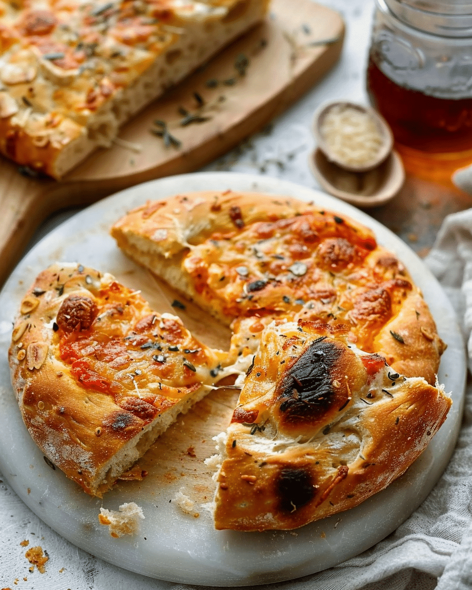 Crusty No-Knead Pizza Bread