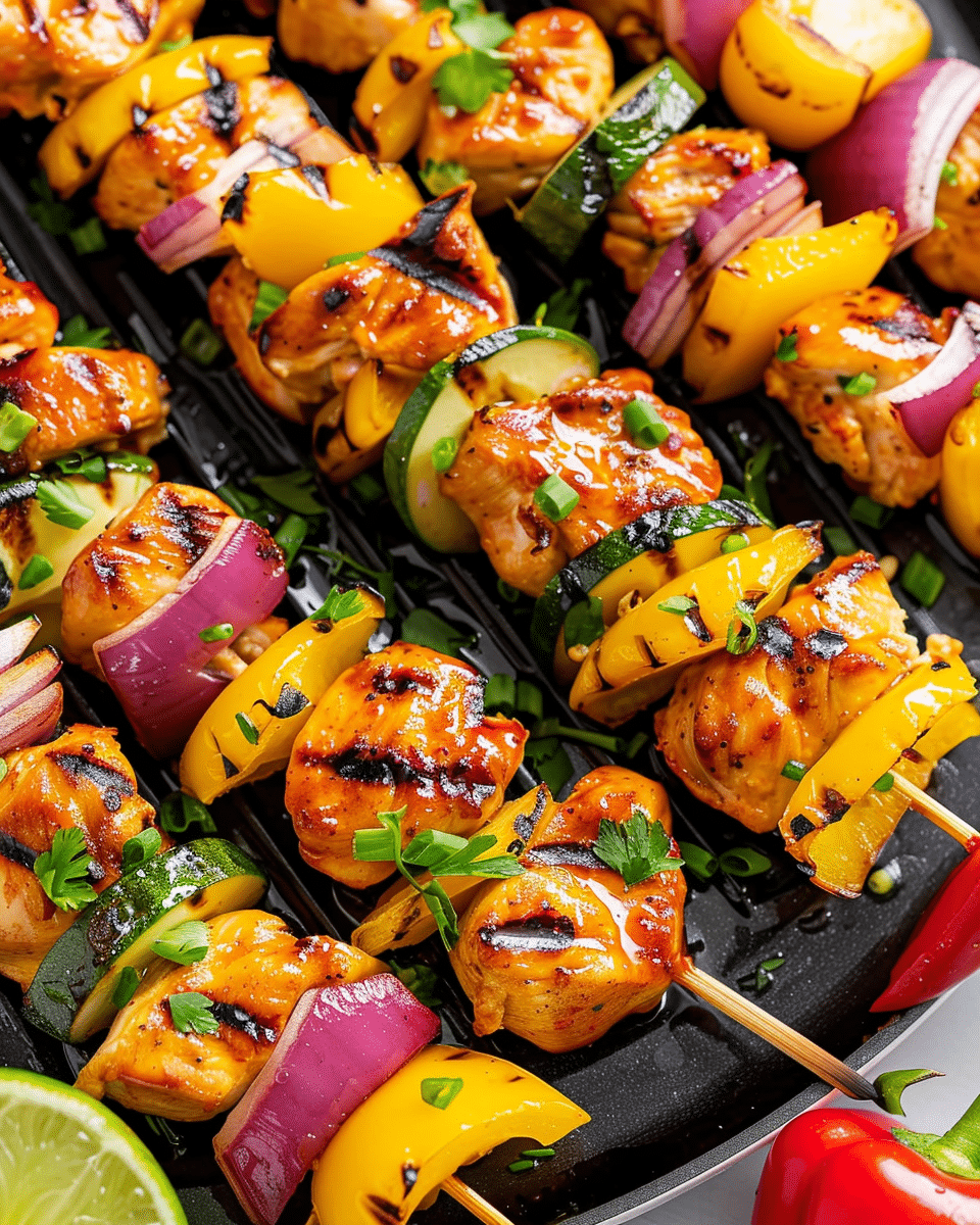 Grilled Hawaiian-Style Chicken Skewers