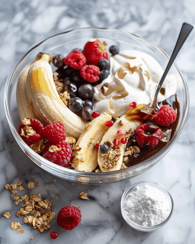 Healthy Banana Split (Easy Breakfast Recipe)