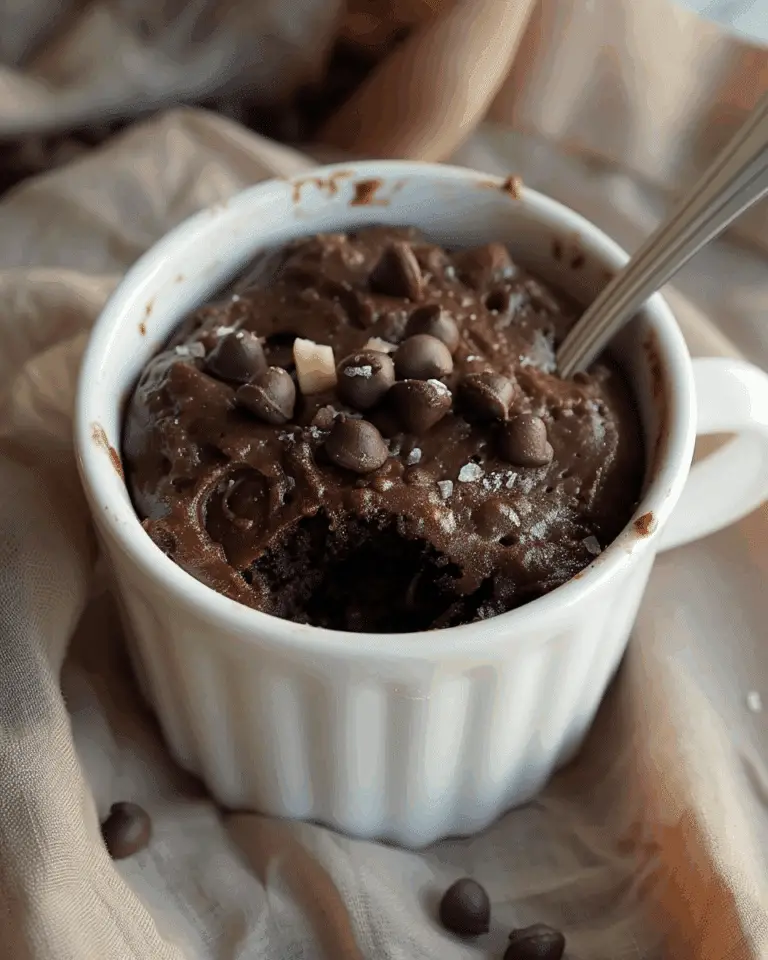 Healthy Vegan Black Bean Mug Cake (Gluten-Free, Ready in 1 Minute!)