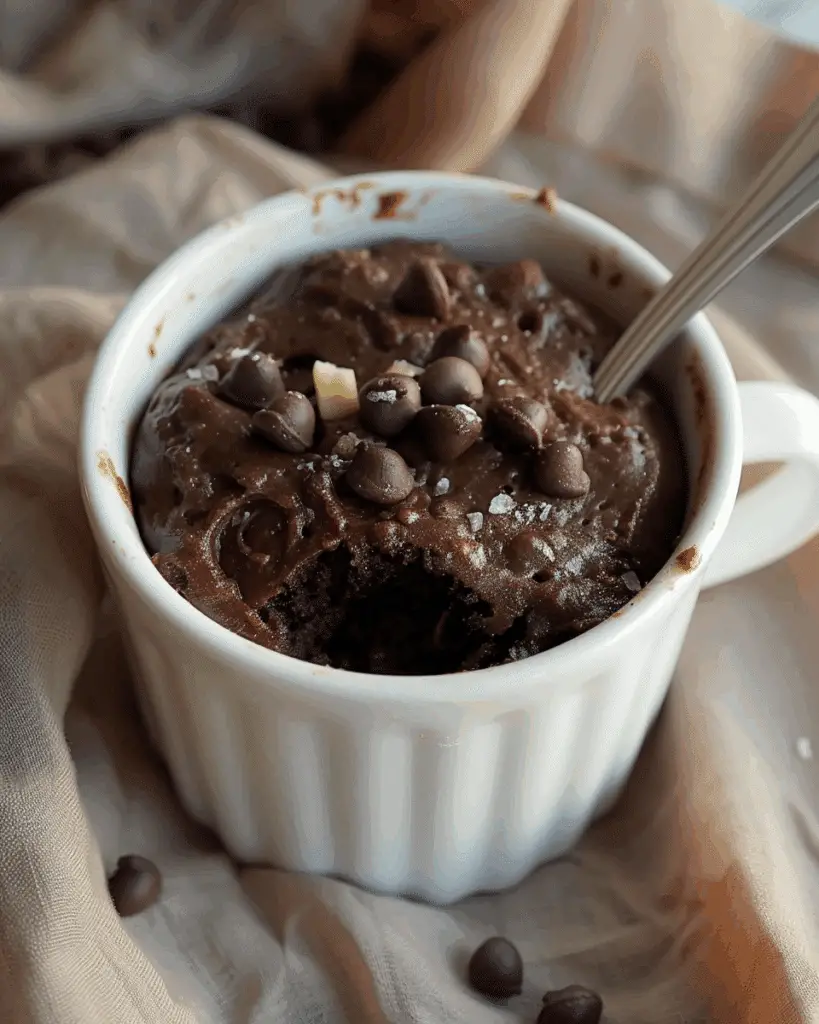 Healthy Vegan Black Bean Mug Cake (Gluten-Free, Ready in 1 Minute!)