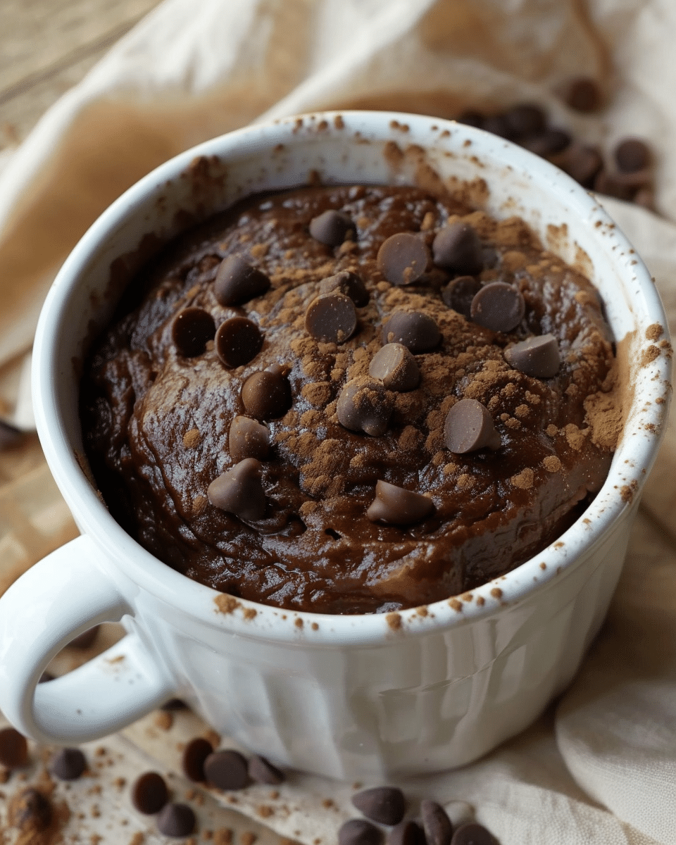 Healthy Vegan Black Bean Mug Cake (Gluten-Free, Ready in 1 Minute!)
