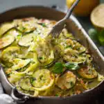 Pâtes aux courgettes et citron