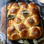 Pull Apart Parmesan Sage Butter Brioche Rolls