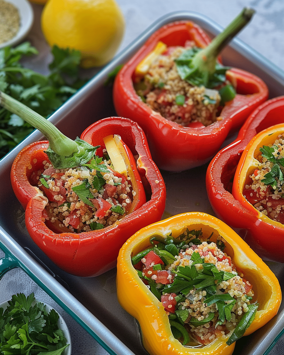Tabbouleh Stuffed Peppers