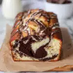 Vanilla and Chocolate Marble Loaf Cake