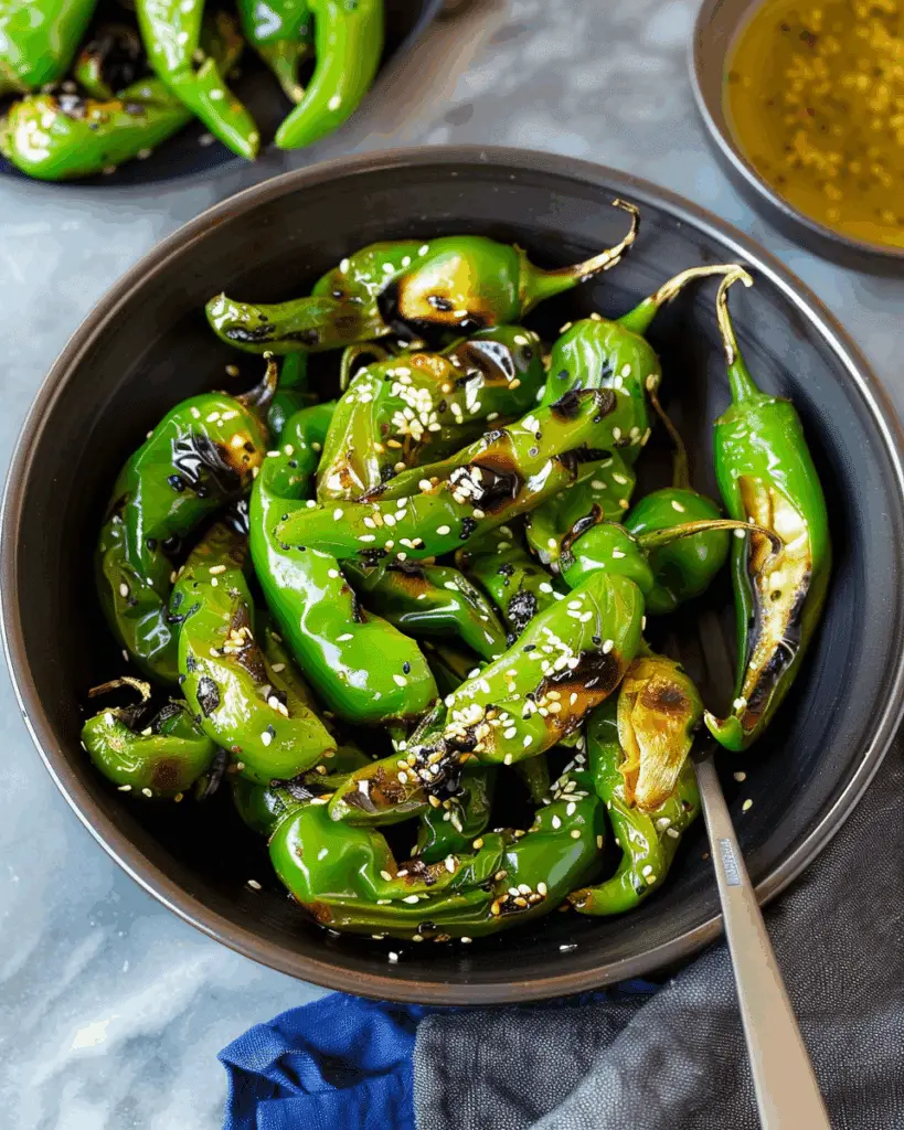 blistered shishito peppers recipe