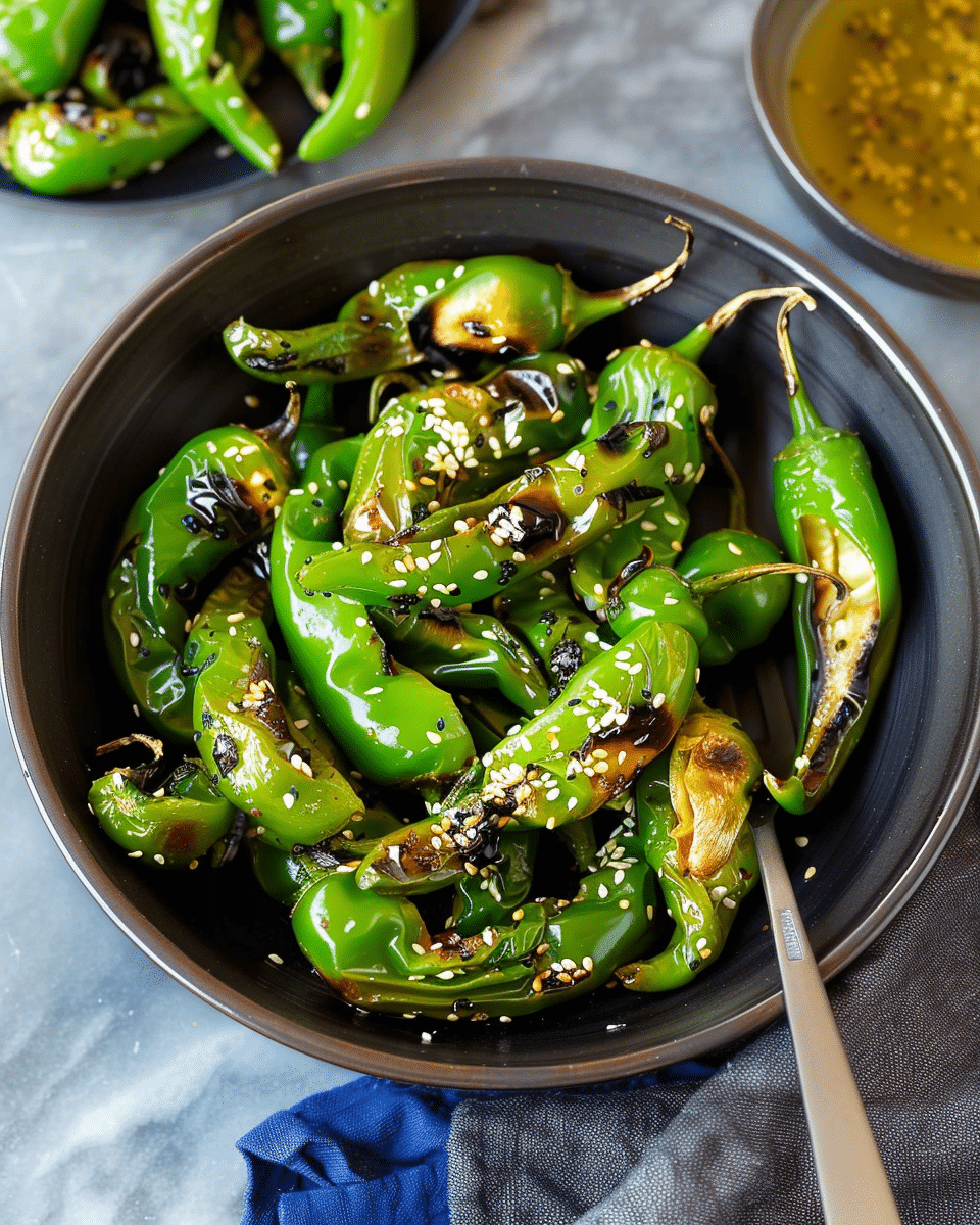 blistered shishito peppers recipe