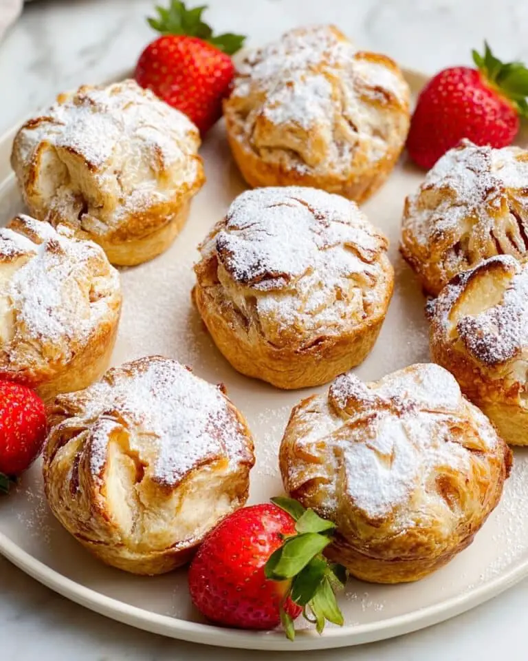 Mini Apple Pies with Puff Pastry (No Peeling) Recipe