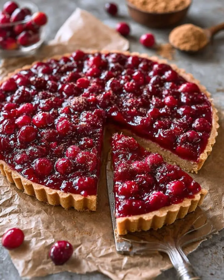 Cranberry and Spiced Pear Tart Recipe