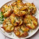 Garlic Butter Smashed Potatoes Recipe