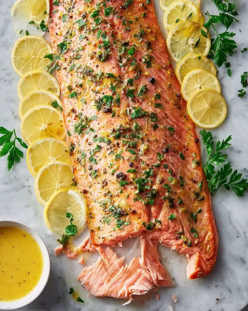 Oven-Baked Lemon Honey Herb Salmon Recipe