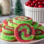 Pistachio & Cherry Pinwheel Cookies Recipe