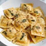 Butternut Squash Ravioli with Brown Butter Sage Sauce Recipe