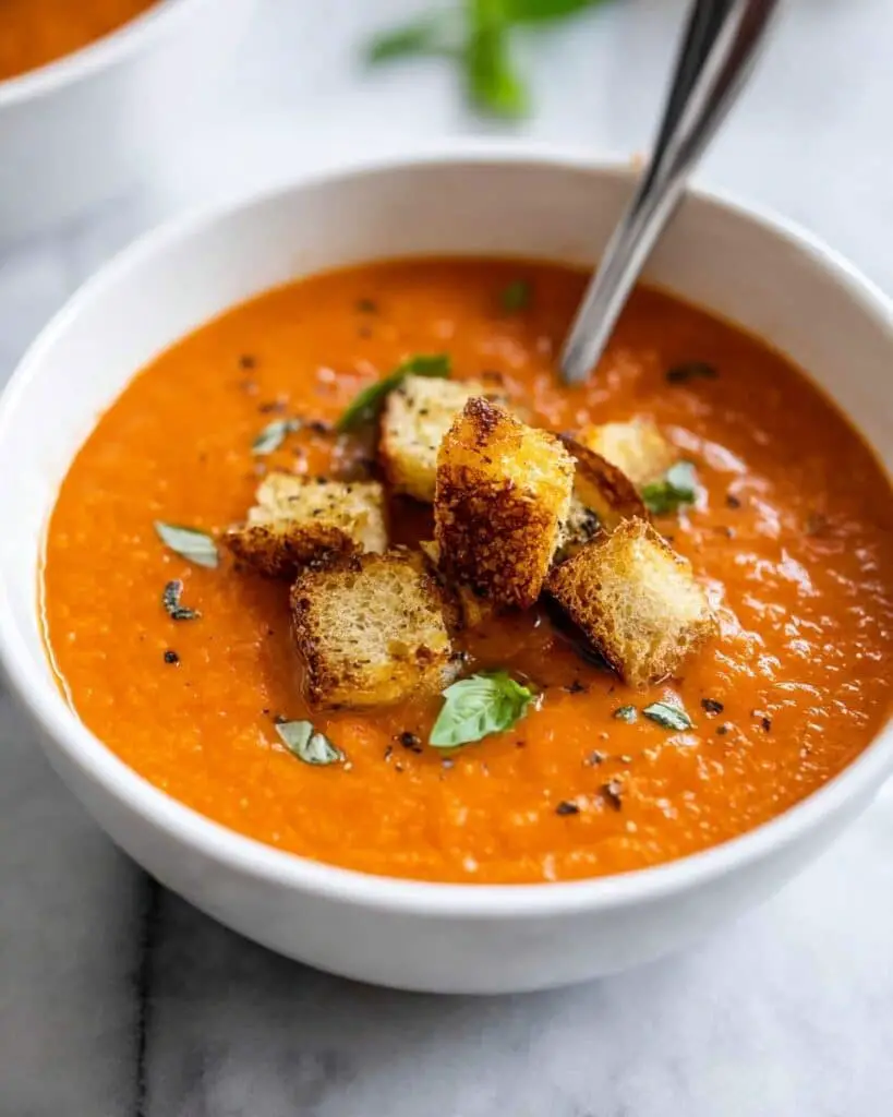 Creamy Tomato Basil Soup Recipe