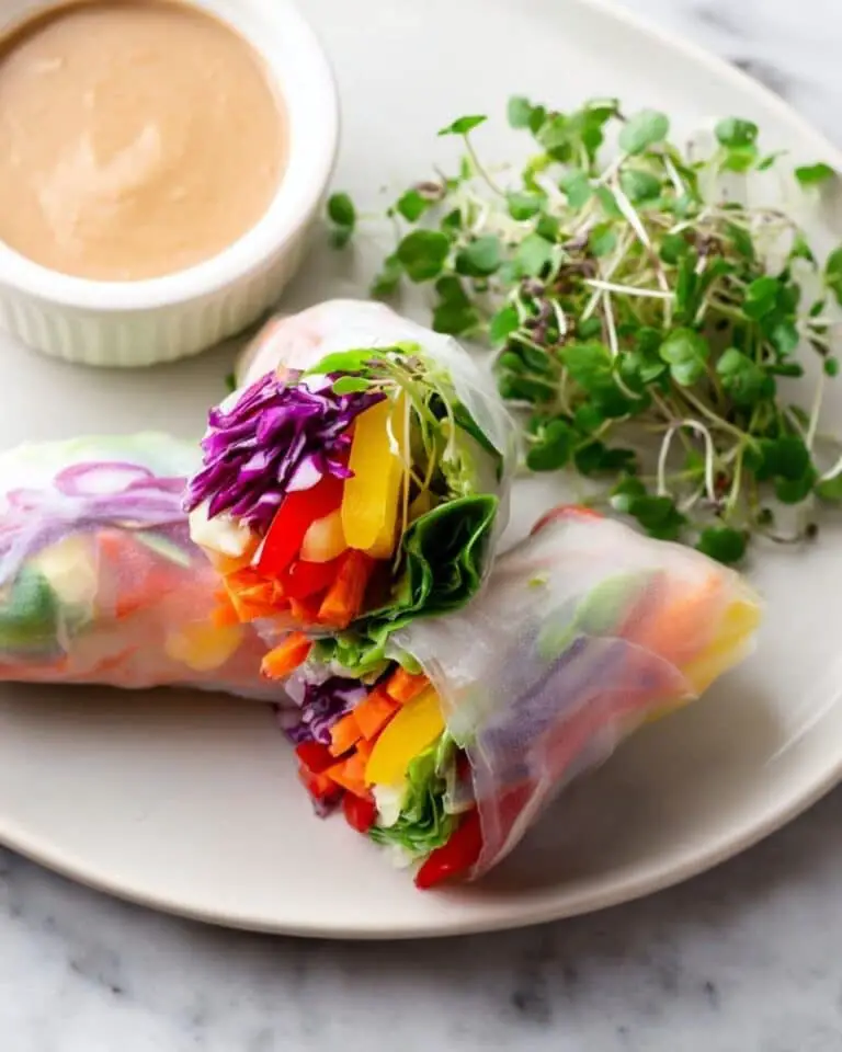 Rainbow Vegetable Spring Rolls Recipe