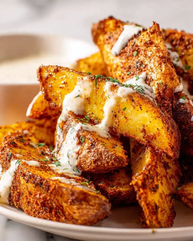 Seasoned Baked Potato Wedges Recipe