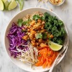 Thai Chicken Buddha Bowls with Spicy Peanut Sauce Recipe