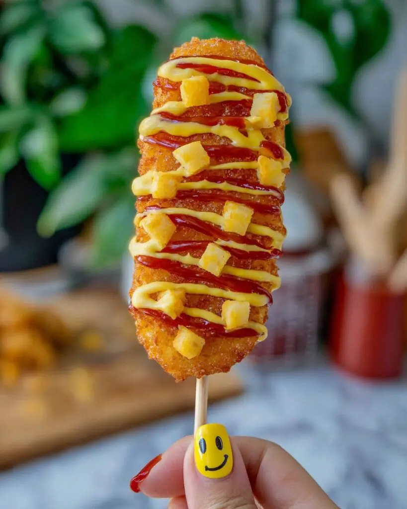 Korean Corn Dog (Gamja Hotdog) Recipe