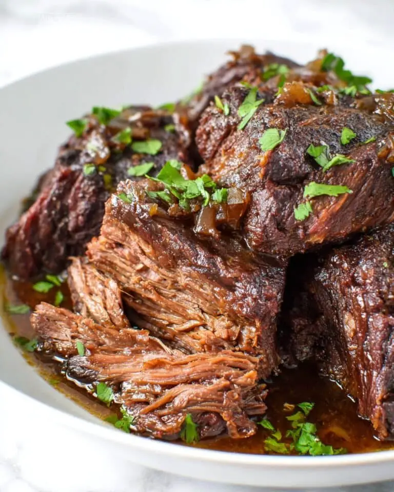 Braised Beef Chuck Roast with Red Wine and Spices Recipe