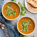 Indian Mulligatawny Soup with Red Lentils, Apples, and Coconut Milk Recipe