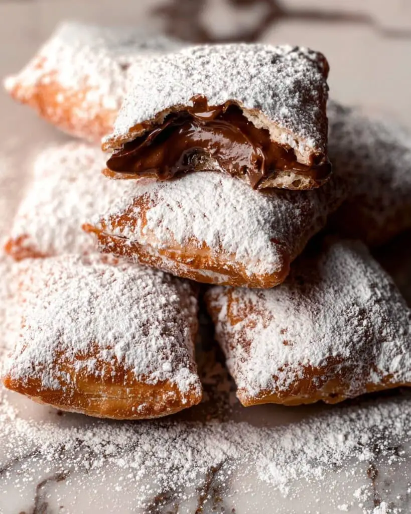 Chocolate Beignets with Rich Chocolate Filling and Cocoa Dusting Recipe