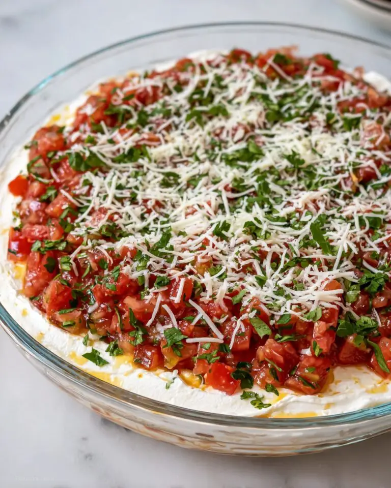 Bruschetta Dip with Fresh Tomato, Basil, and Feta Recipe