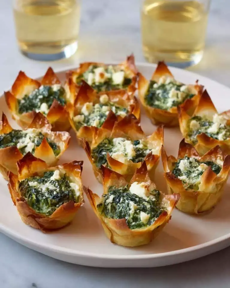 Spinach-Artichoke Dip Wonton Cups Recipe