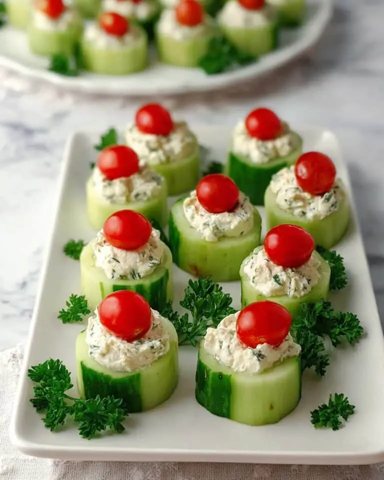 Cucumber Bites Appetizers Recipe