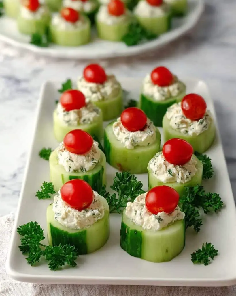 Cucumber Bites Appetizers Recipe