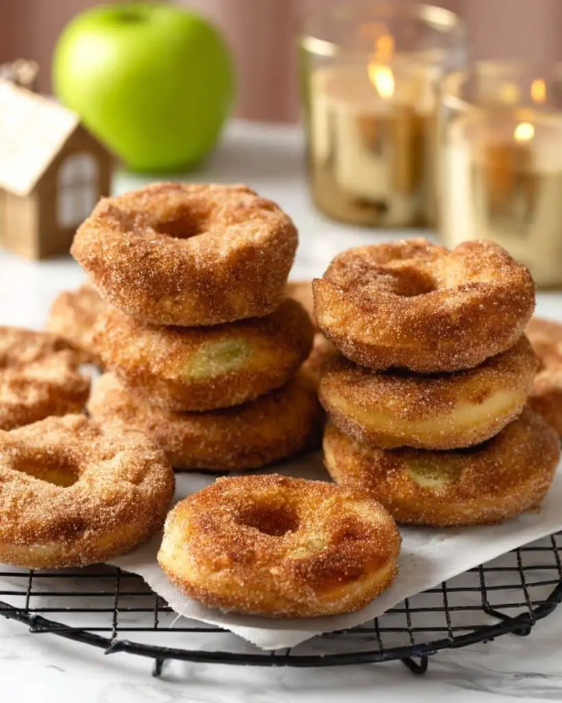 Chewy Baked Apple Rings with Cinnamon Sugar Recipe