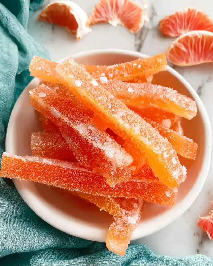 Homemade Candied Grapefruit Slices Recipe