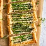 Asparagus Tart with Gruyère and Parmesan Recipe