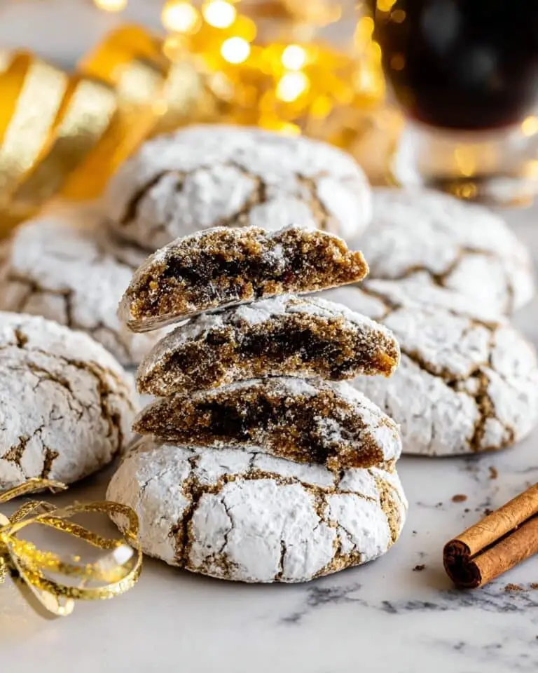 Gingerbread Crinkle Cookies Recipe