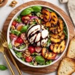 Grilled Peach and Burrata Salad Recipe