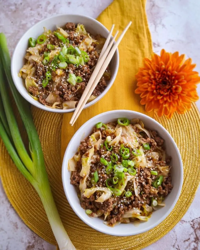 Low-Carb Mongolian Ground Beef and Cabbage: 20-Minute Meal Recipe