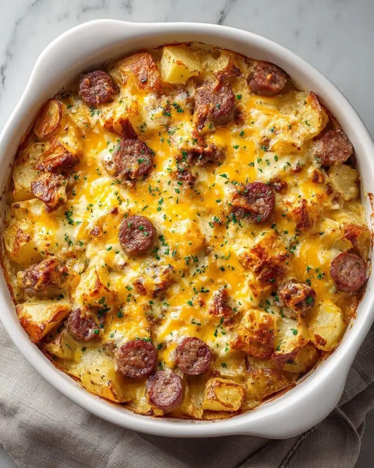 Cheesy Ranch Potatoes and Sausage Recipe