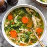 Nourishing Chicken & Veggie Detox Soup (Glowing Skin + Energy!) Recipe