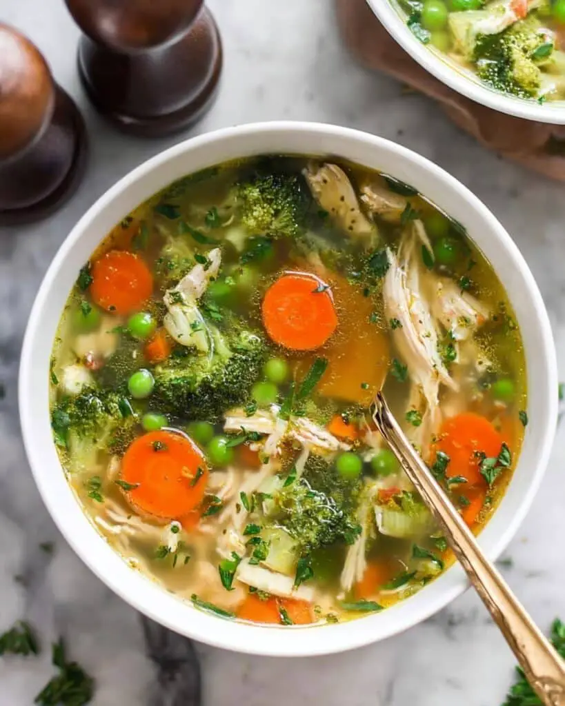Nourishing Chicken & Veggie Detox Soup (Glowing Skin + Energy!) Recipe