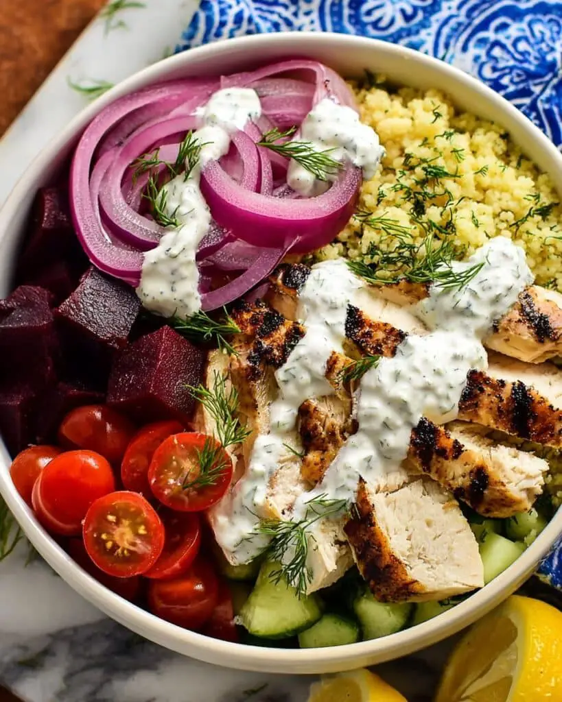 Low Carb Greek Chicken Bowl Recipe