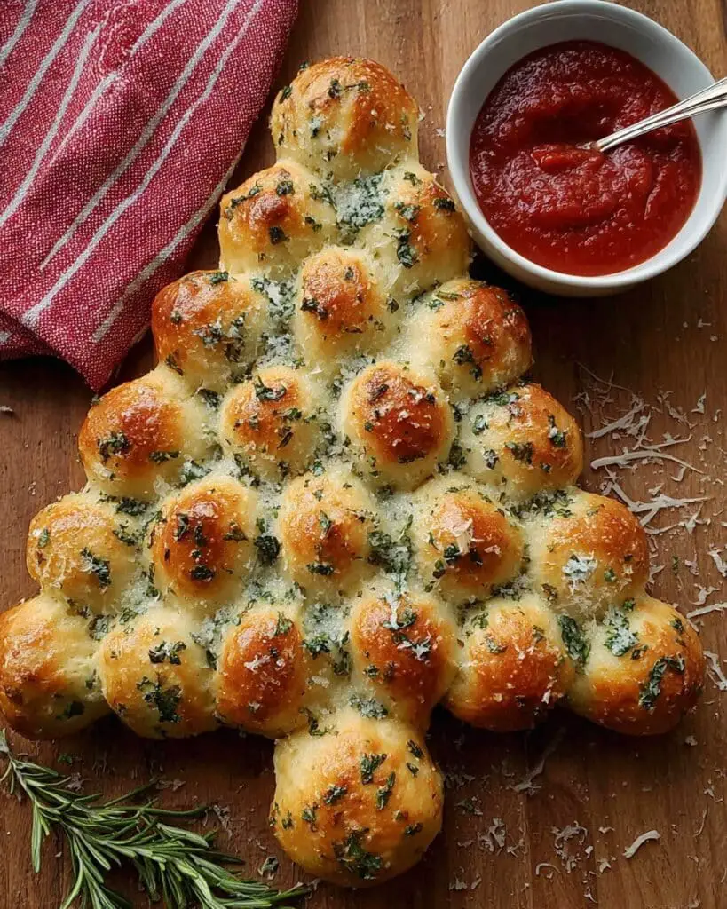 The Best Cheesy Christmas Tree Bread Recipe