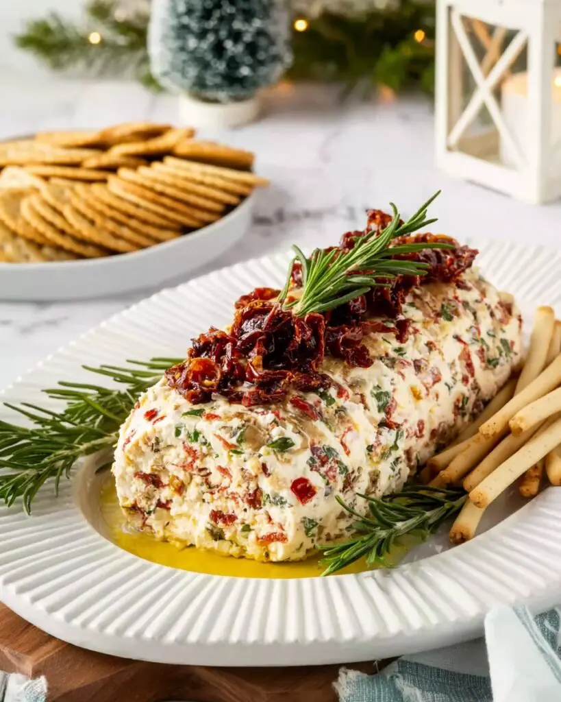 Italian Antipasto Cream Cheese Log Recipe