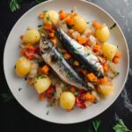 Baked Canned Sardines with Roasted Vegetables Recipe
