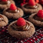 Chocolate Hazelnut Thumbprint Cookies with Raspberries Recipe