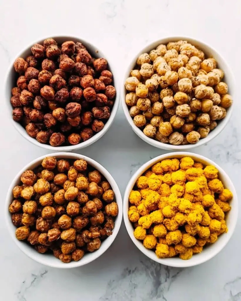 Crunchy Oven Roasted Chickpeas 4 Ways Recipe